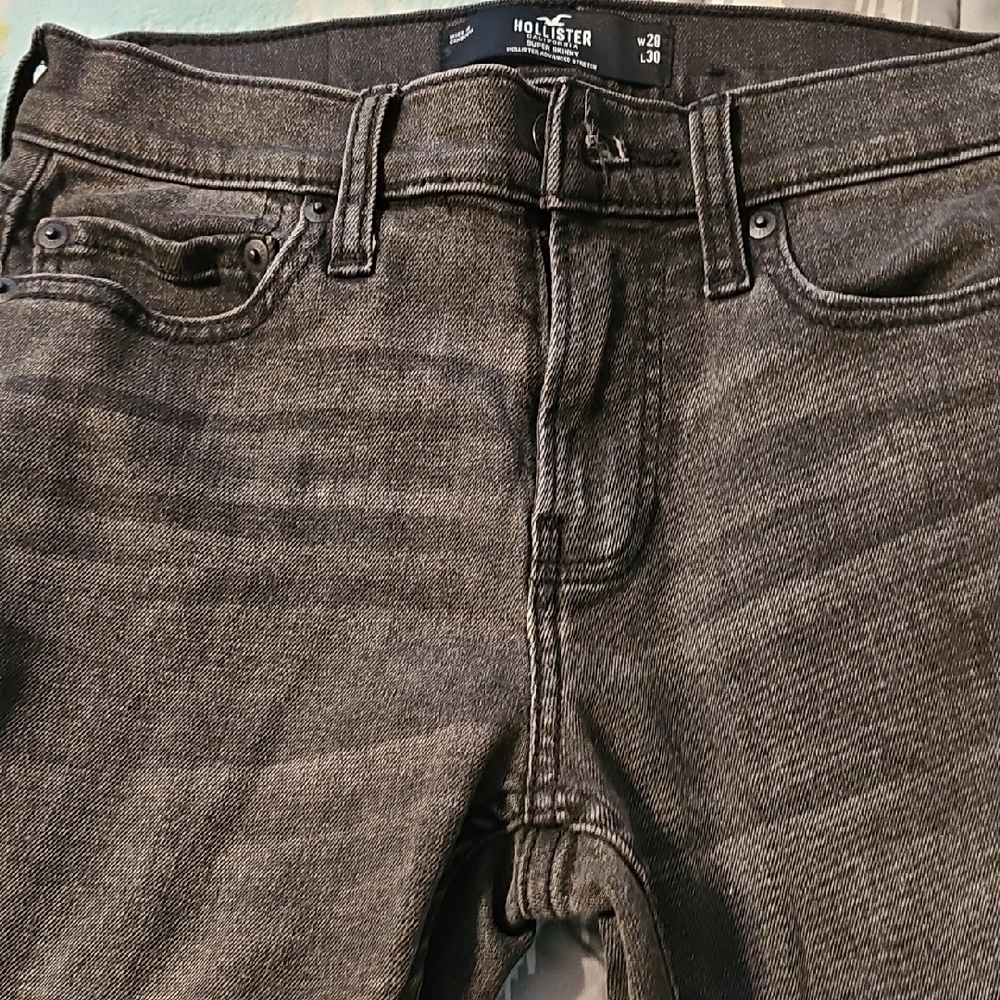 Hollister Men's Dark Gray Slim Jeans 28x30